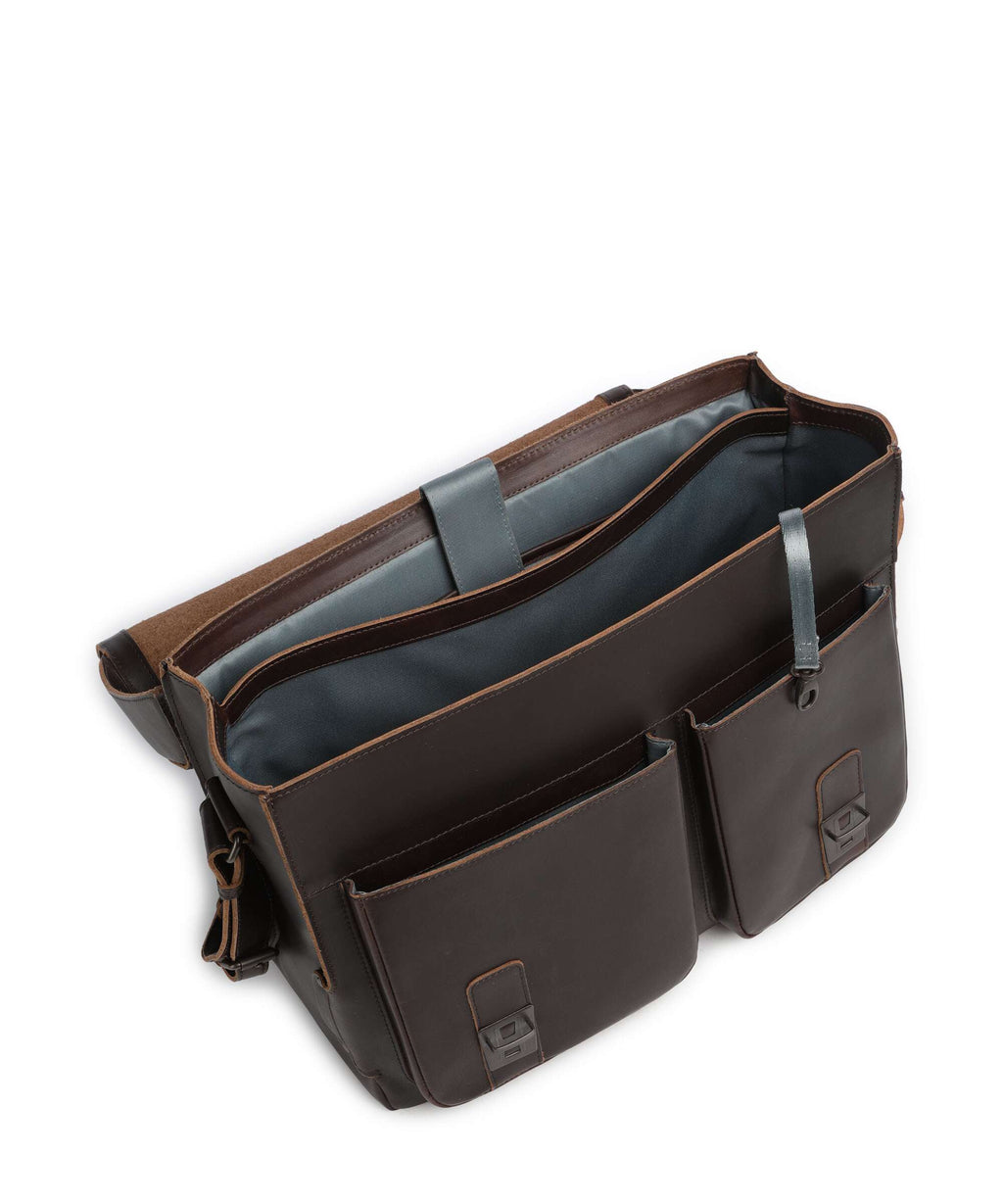 Aunts & Uncles Heritage Finn Briefcase dark brown