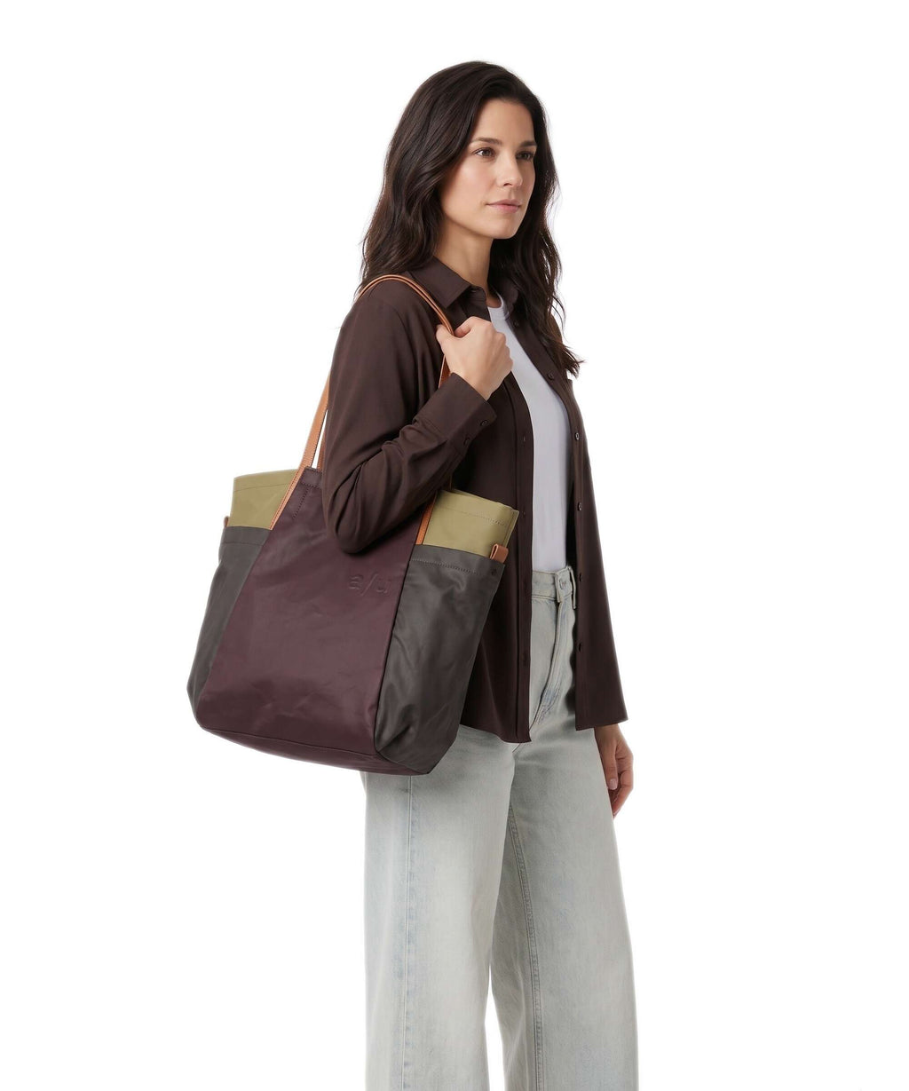 Aunts & Uncles Japan Takamatsu Tote bag olive stone/ground coffee/cherry lacquer
