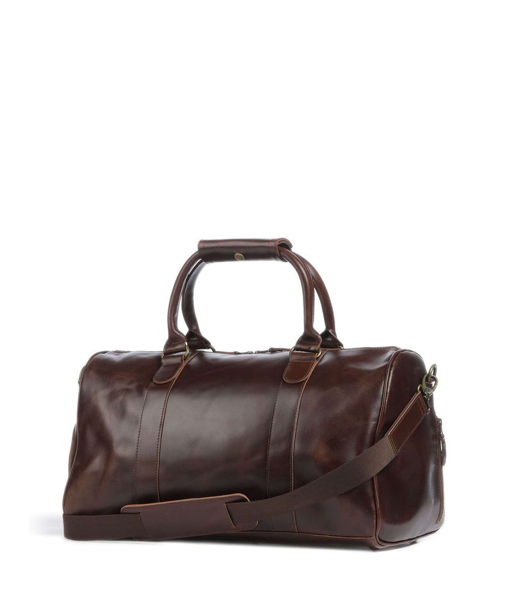 Buckle & Seam Crazy Horse Collin Weekend bag brown/dot