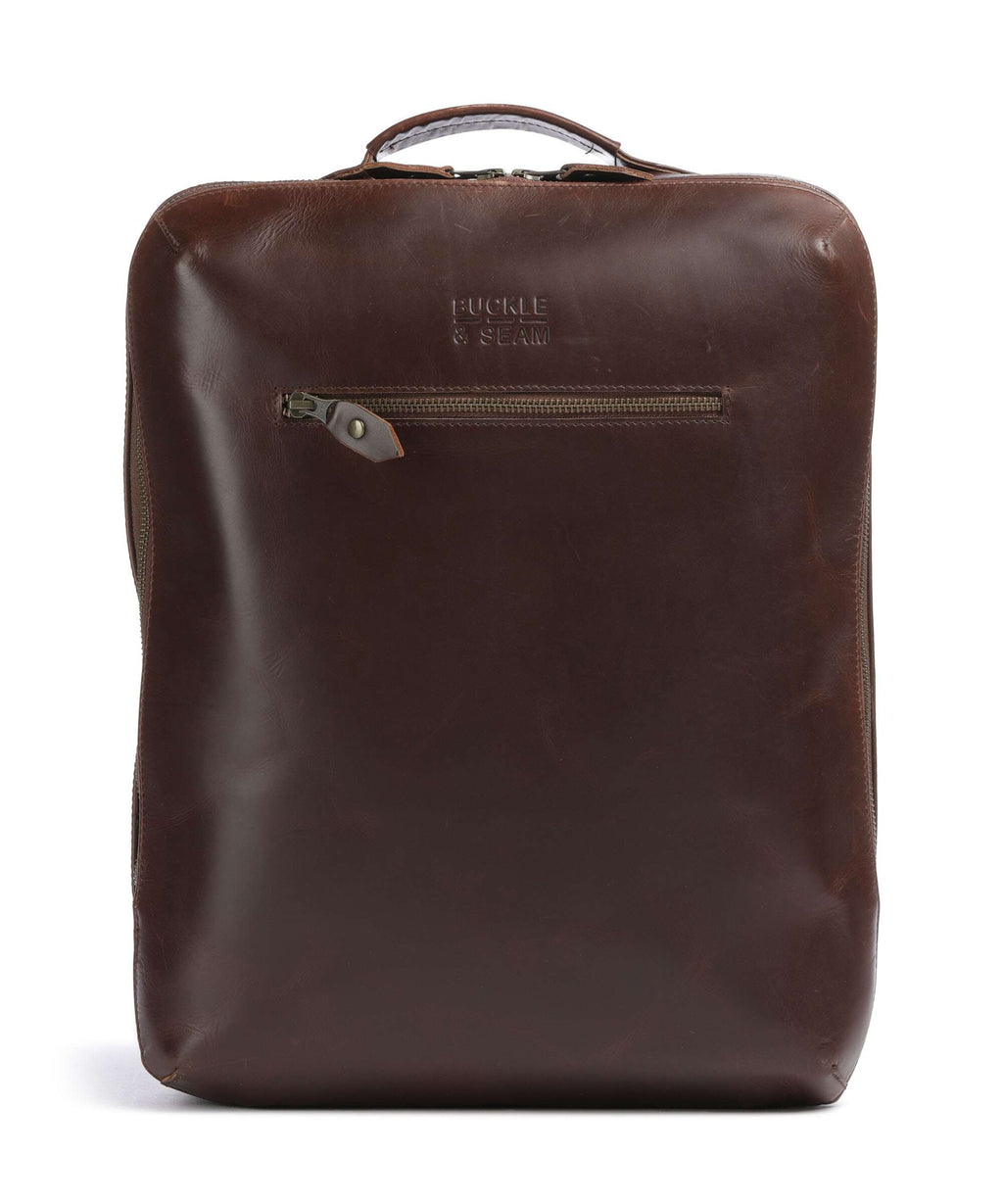Buckle & Seam Crazy Horse Mik Backpack brown
