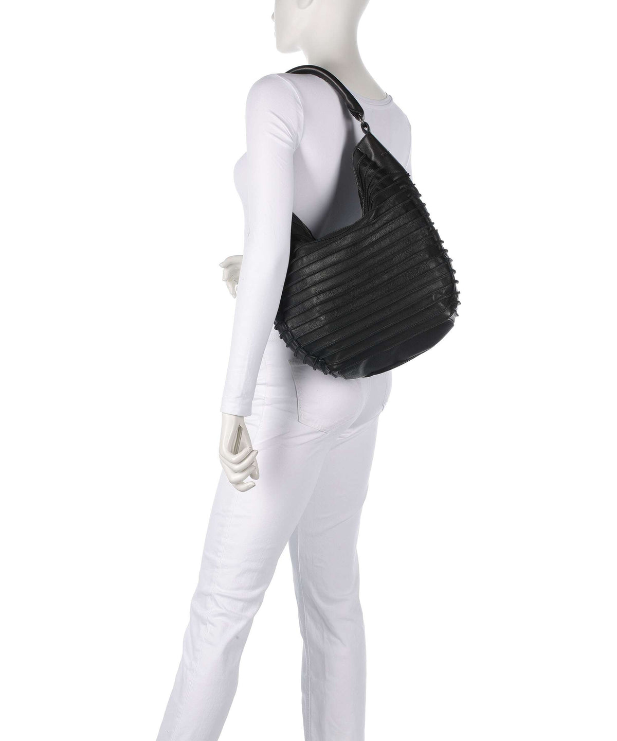 FredsBruder Bestseller Riffeltier S Hobo bag black