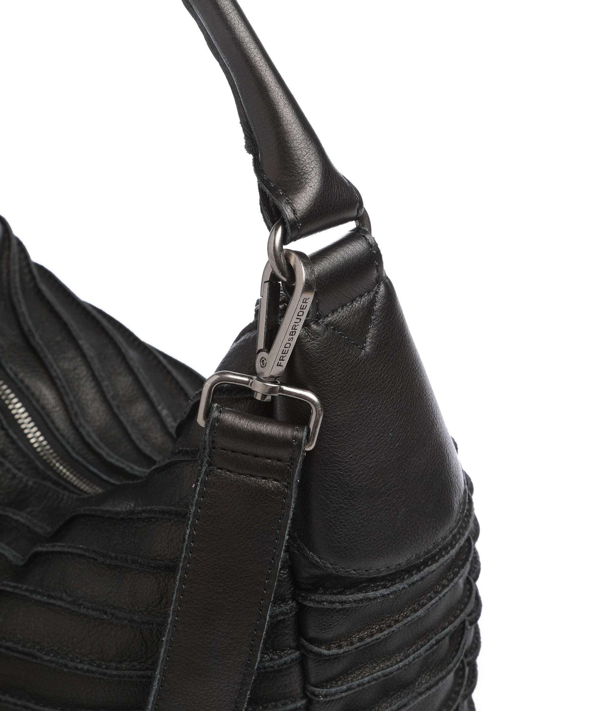 FredsBruder Bestseller Riffeltier S Hobo bag black