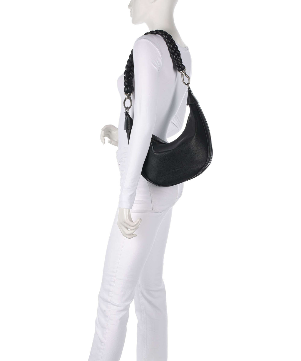 FredsBruder Good Vibes Only Hobo bag black
