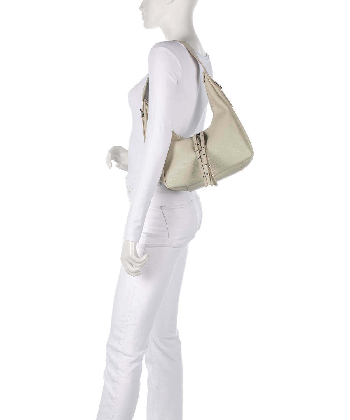FredsBruder Feel Wild Midi Hobo bag stone