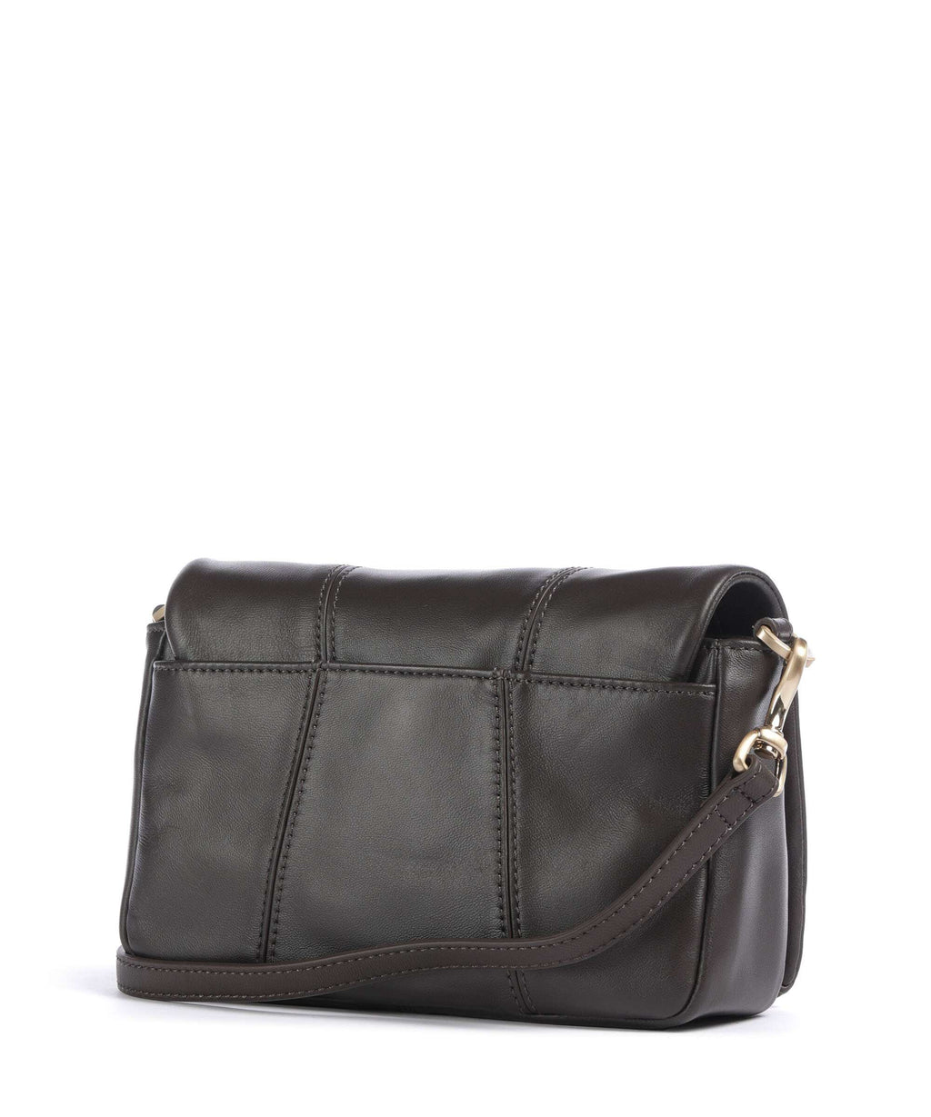 Les Visionnaires Mila Icon Silky Crossbody bag chocolate brown