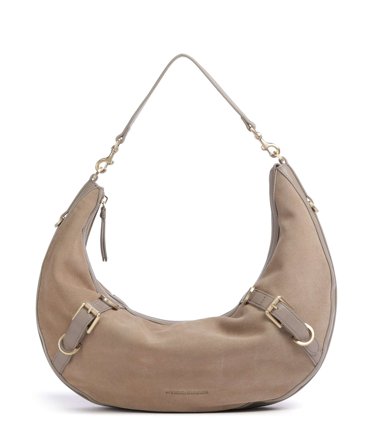 Les Visionnaires Enya Cozy Hobo bag mushroom/capuccino beige