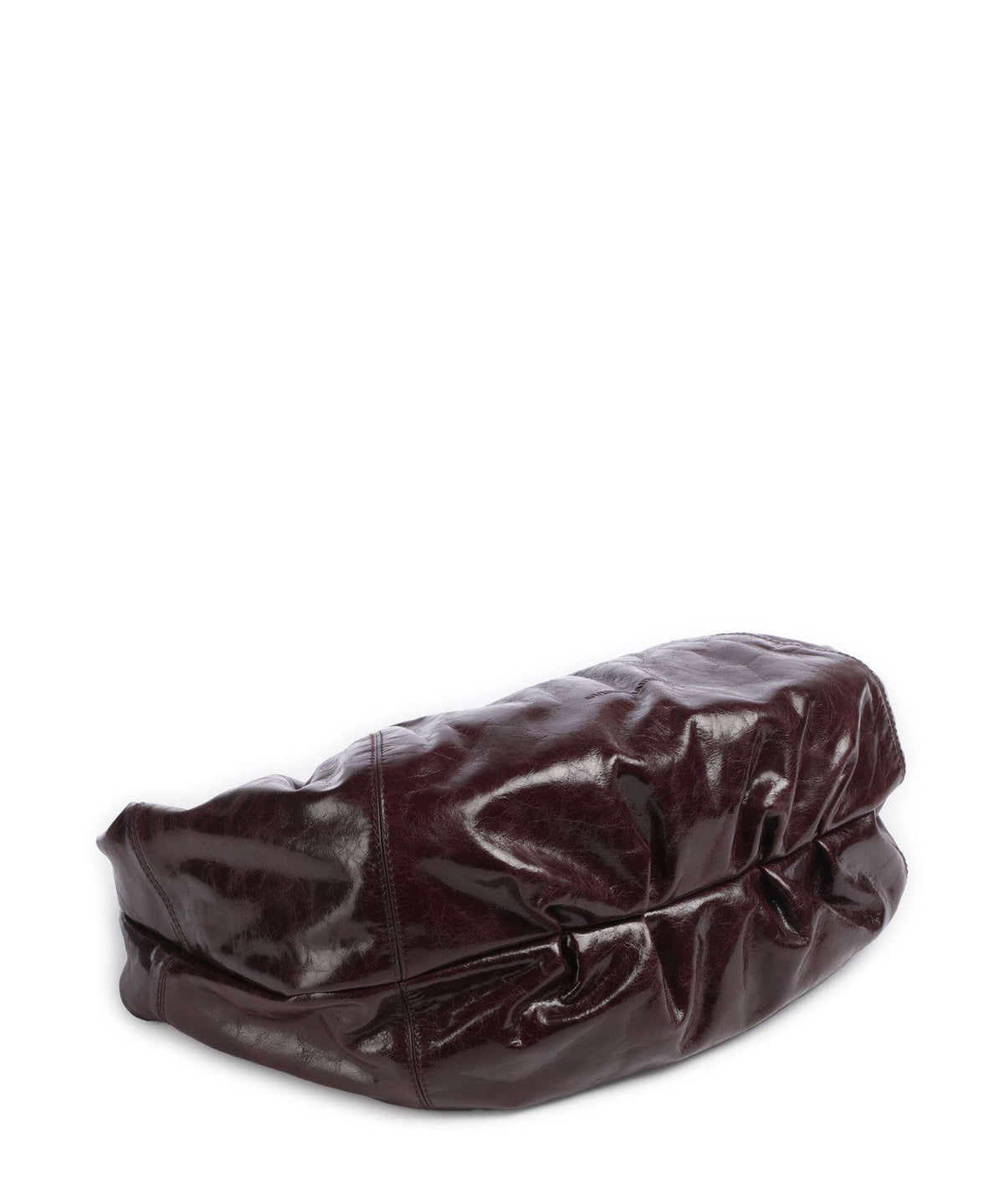 Les Visionnaires Greta Icon Crinkle Hobo bag bordeaux red