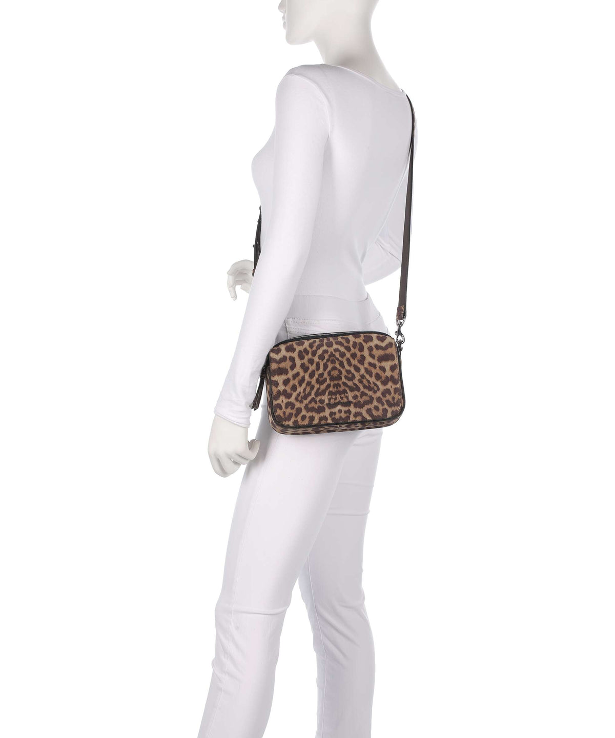 Les Visionnaires Emily Essential Cozy Crossbody bag leo print