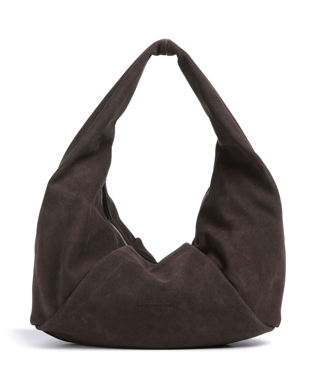 Les Visionnaires Greta Essential Cozy Hobo bag dark brown