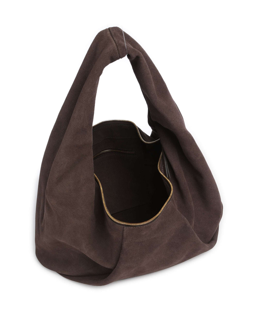 Les Visionnaires Greta Essential Cozy Hobo bag dark brown