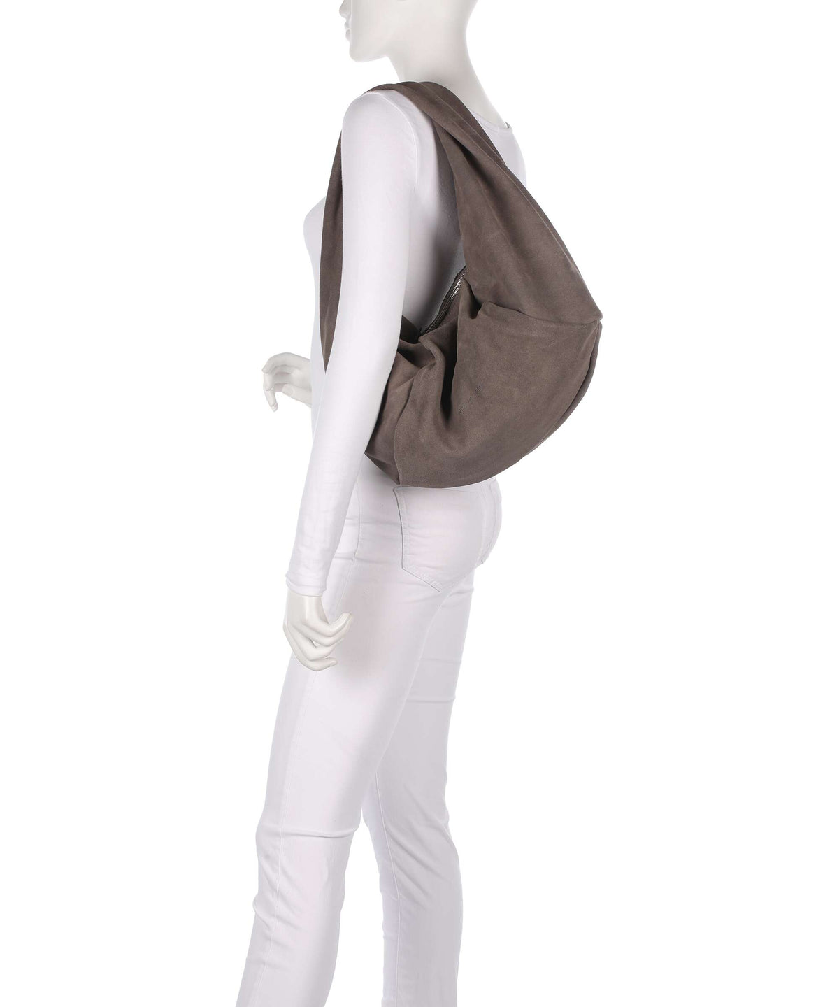 Les Visionnaires Greta Essential Cozy Hobo bag dimgrey