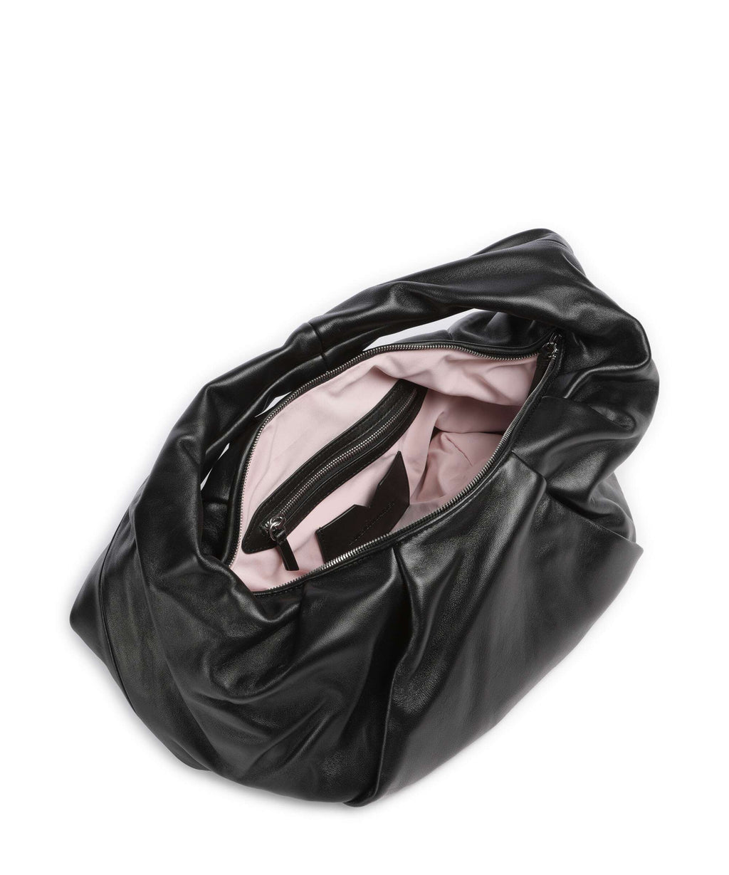 Les Visionnaires Greta Essential Silky Hobo bag black