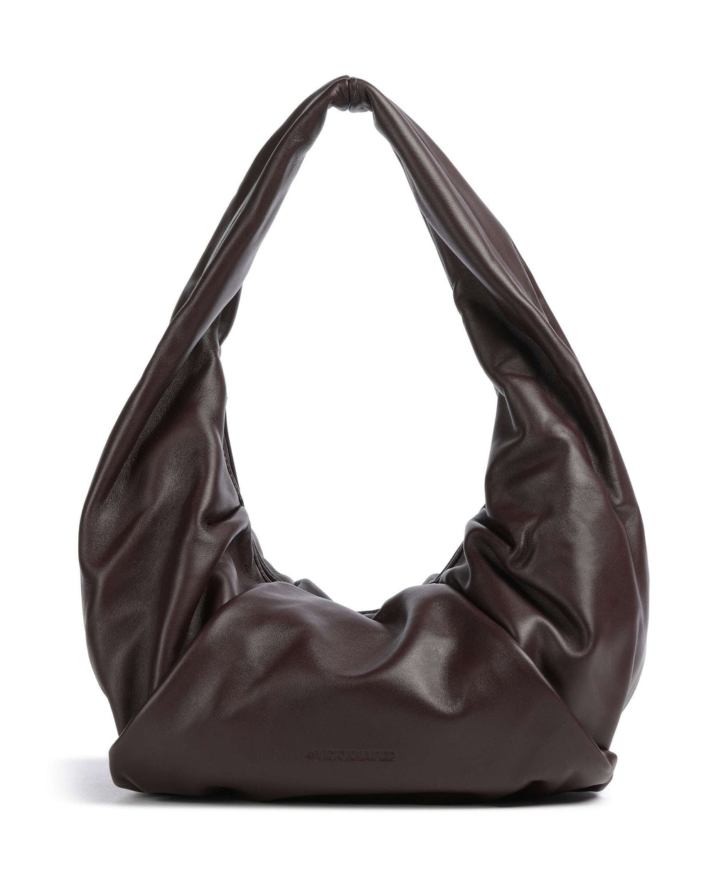 Les Visionnaires Greta Essential Silky Hobo bag aubergine
