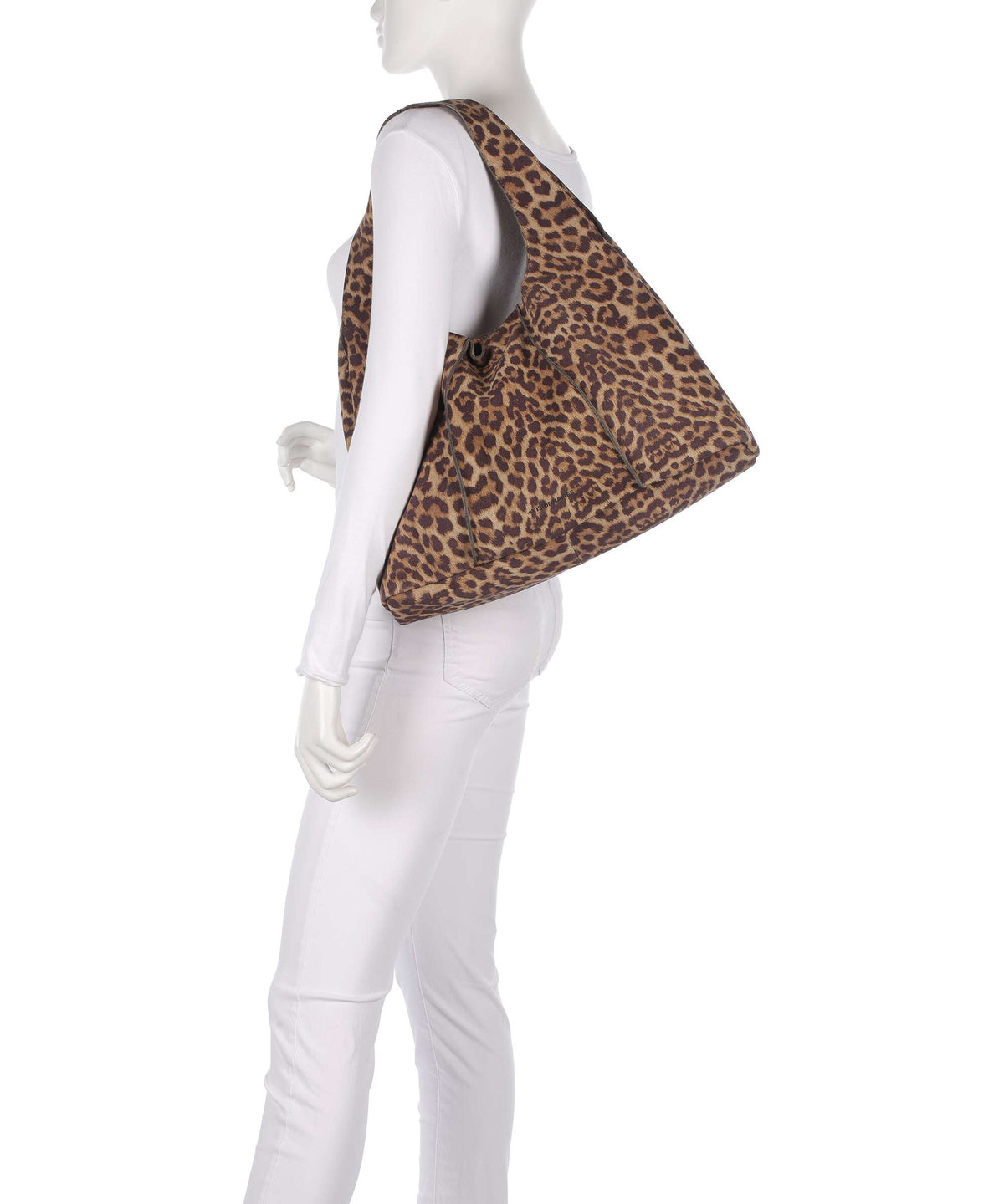 Les Visionnaires Paz Essential Cozy Hobo bag leo print