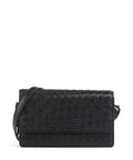 Les Visionnaires Brit Weave Silky Crossbody bag black