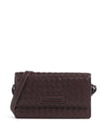 Les Visionnaires Brit Weave Silky Crossbody bag aubergine