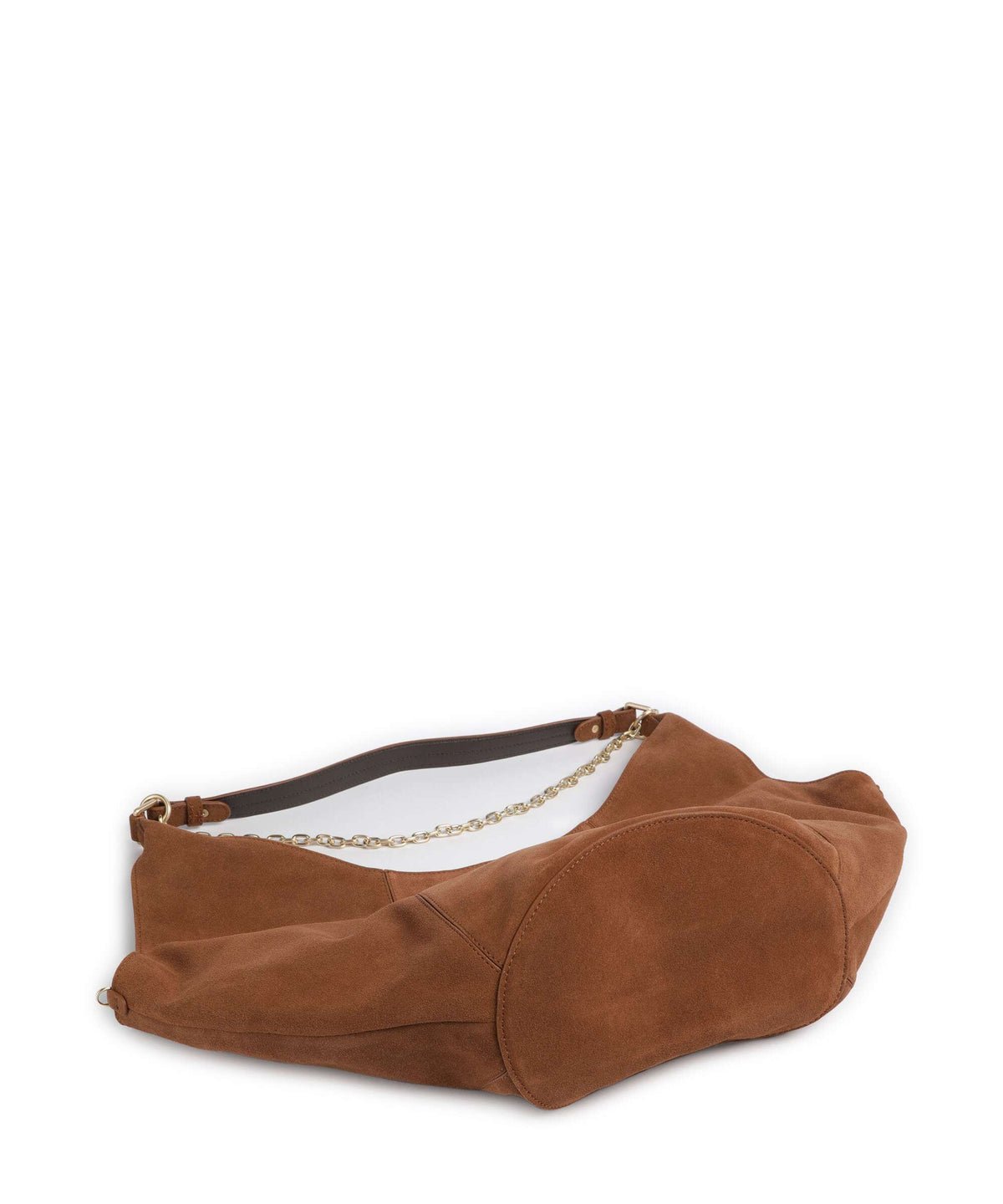 Les Visionnaires Amelie Cozy Chain Hobo bag cognac
