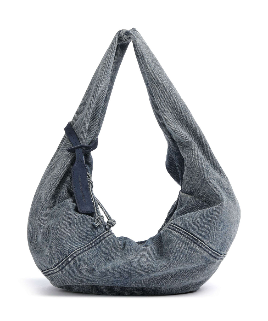 Les Visionnaires Greta Denim Essential Hobo bag washed denim