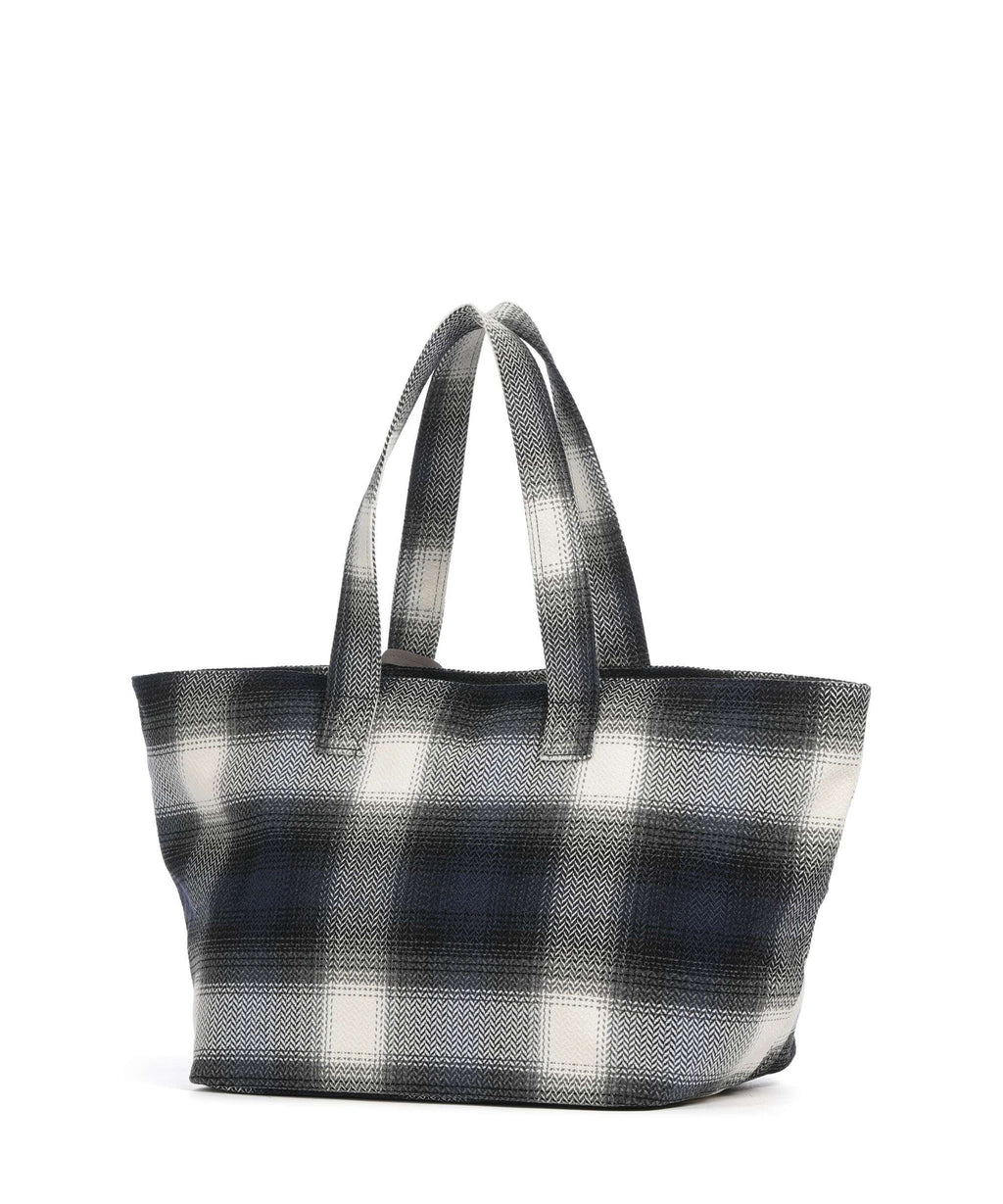 Les Visionnaires Alba Check Essential Tote bag check navy