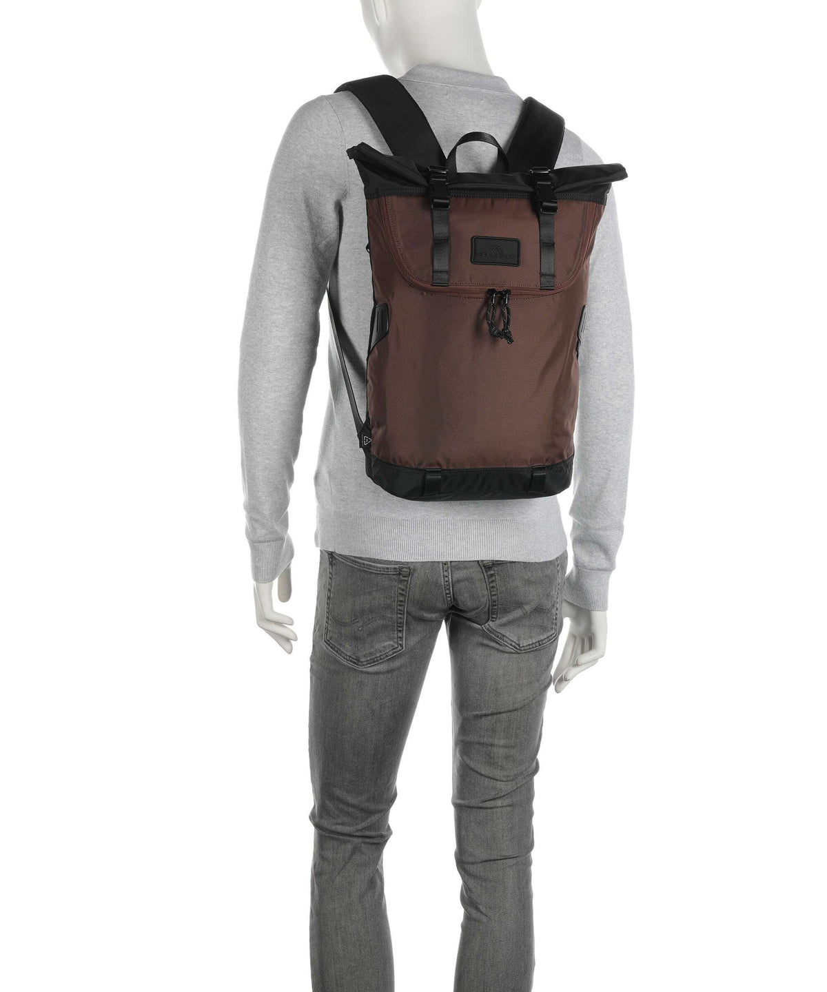 Doughnut Go Wild Christopher Small Rolltop backpack black/brown