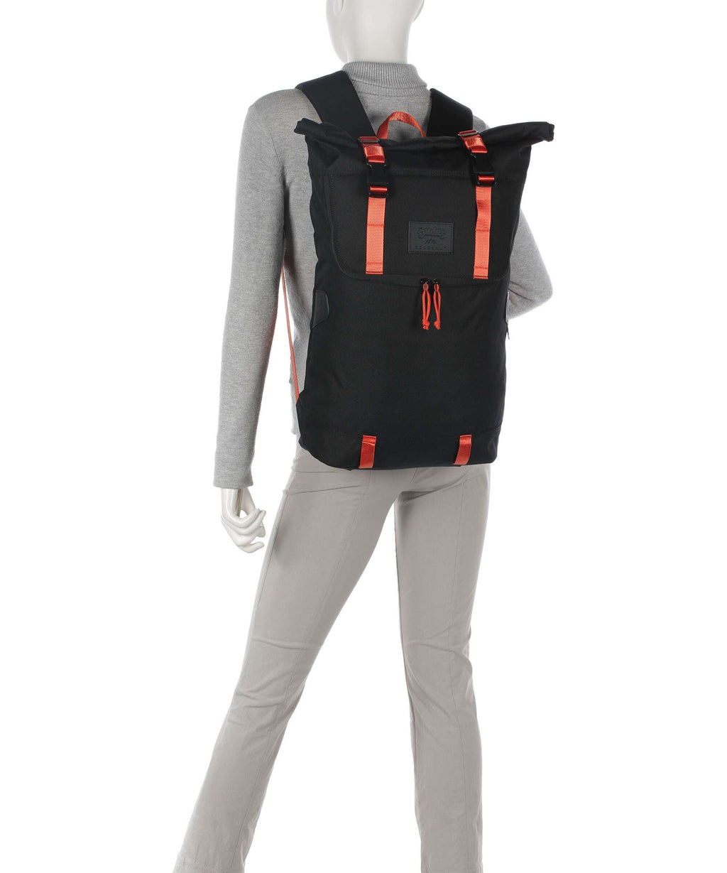 Doughnut The Dudes Christopher Dark Rolltop backpack black