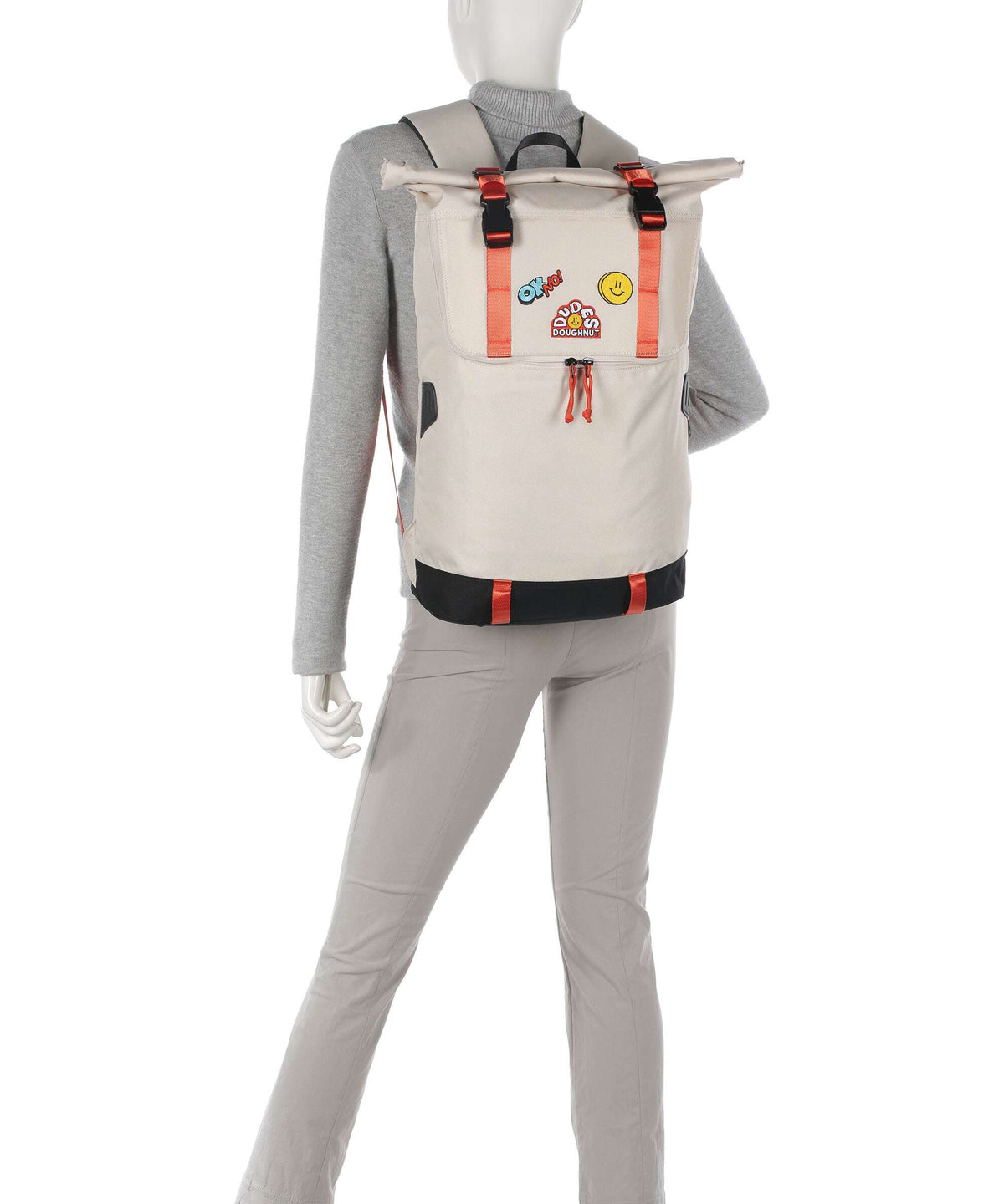 Doughnut The Dudes Christopher Dark Rolltop backpack beige