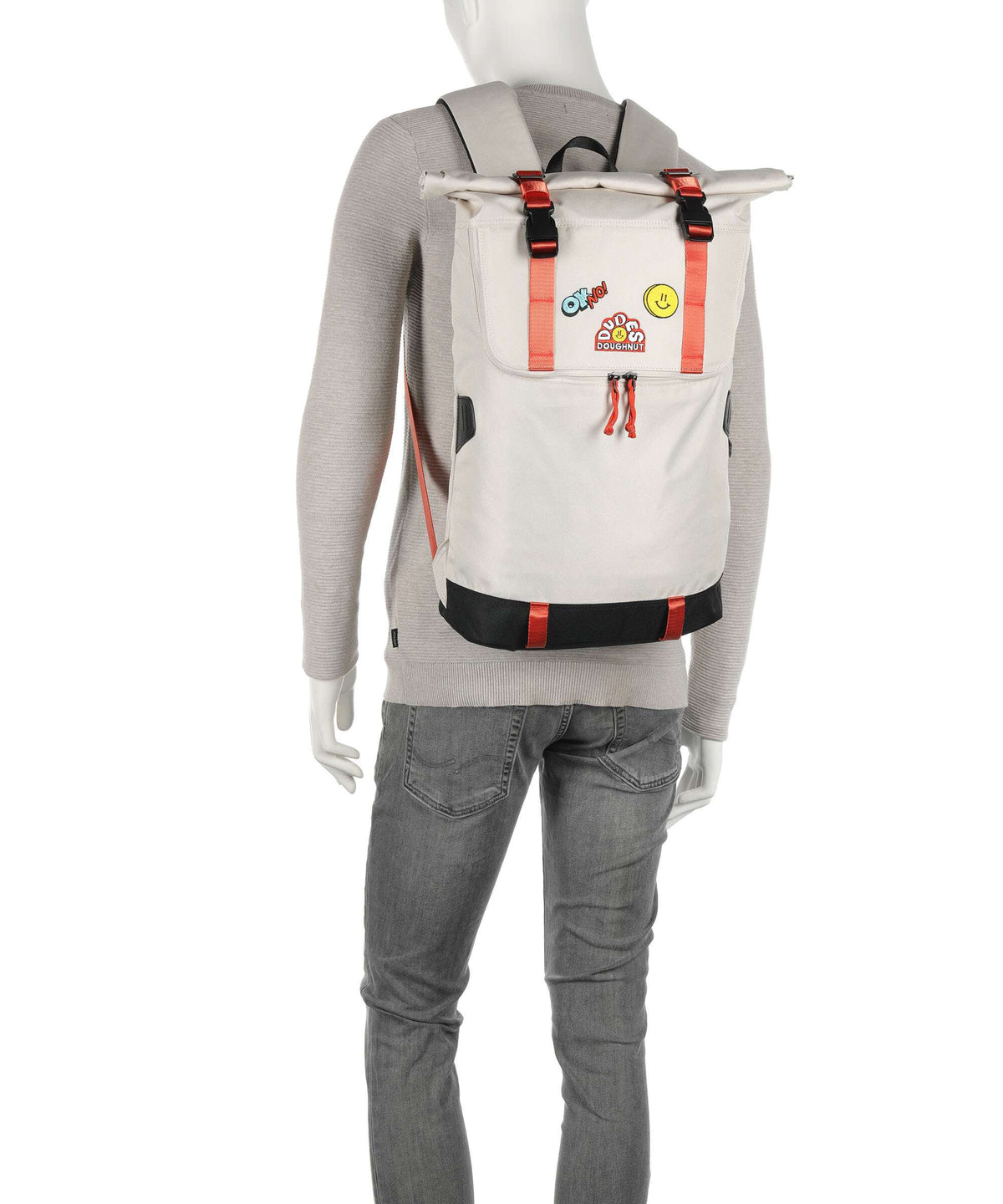 Doughnut The Dudes Christopher Dark Rolltop backpack beige