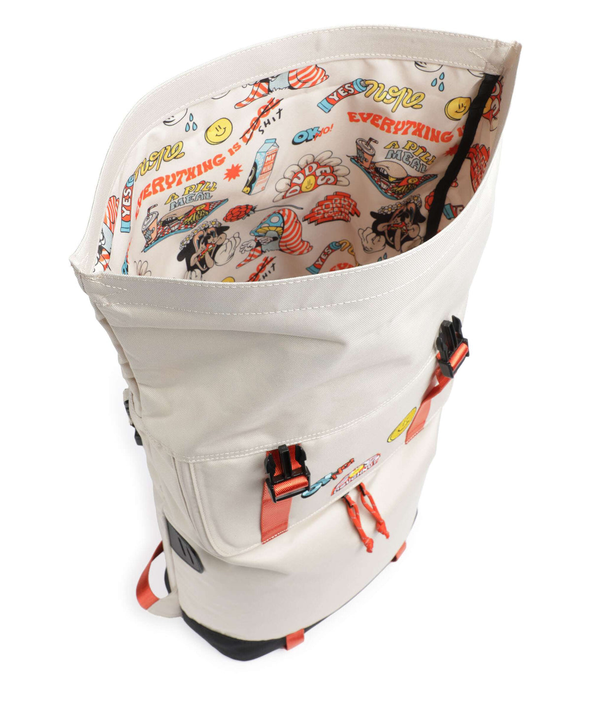 Doughnut The Dudes Christopher Dark Rolltop backpack beige