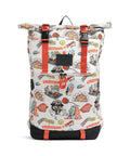 Doughnut The Dudes Christopher Dark Rolltop backpack print
