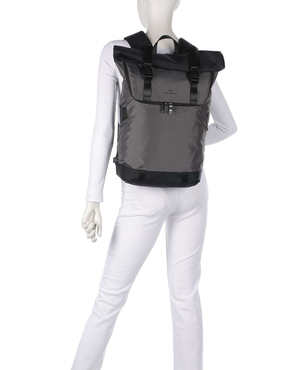 Doughnut Street Cruise Christopher Rolltop backpack dark grey