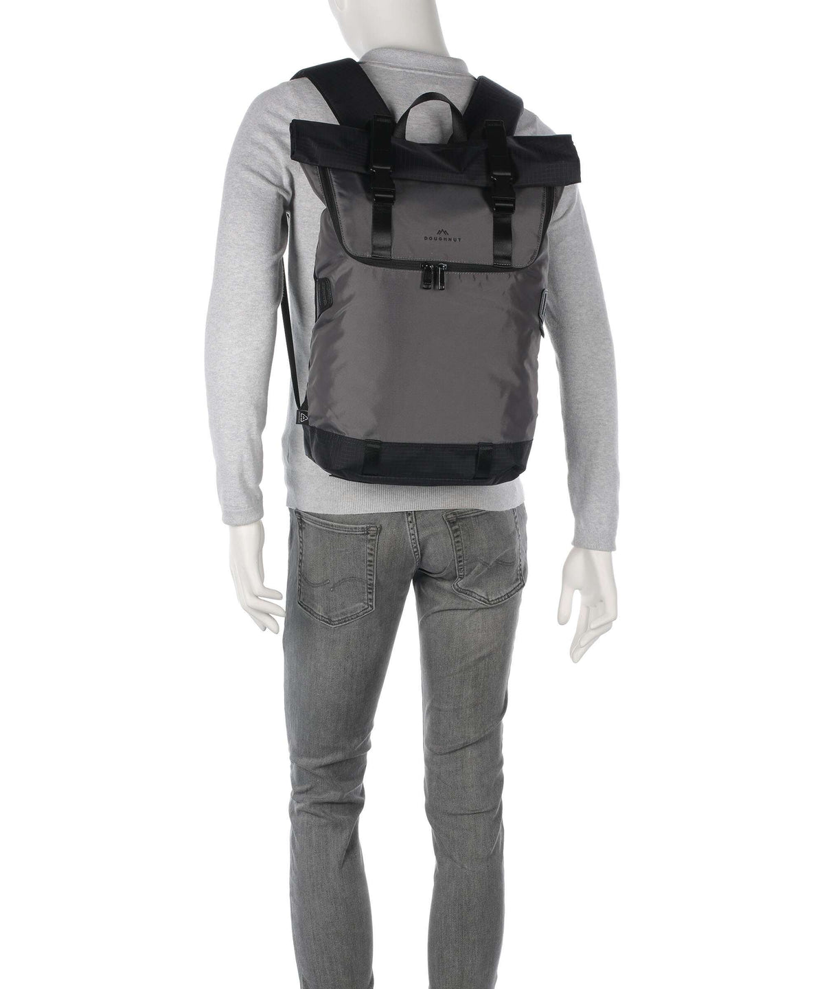 Doughnut Street Cruise Christopher Rolltop backpack dark grey