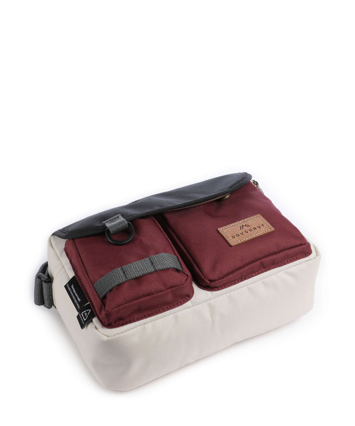 Doughnut Reborn Mission Lite Crossbody bag stone/wine