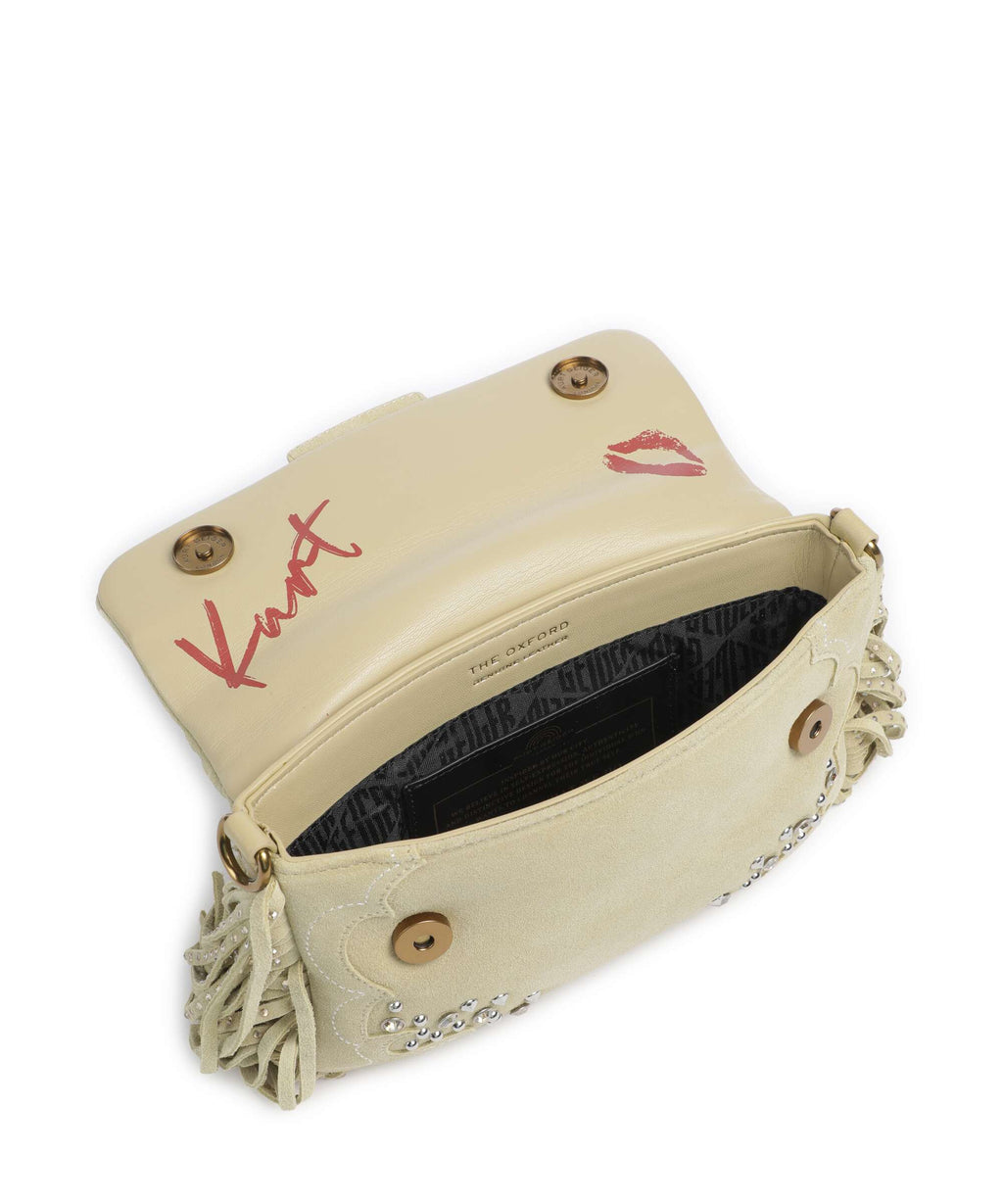 Kurt Geiger Oxford Fringe Small Shoulder bag beige