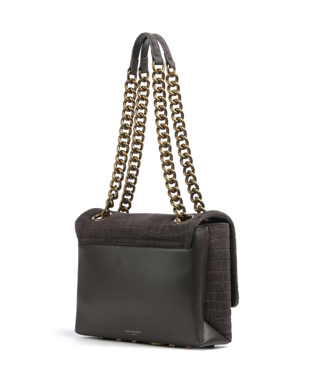 Kurt Geiger Kensington Large Shoulder bag dark brown