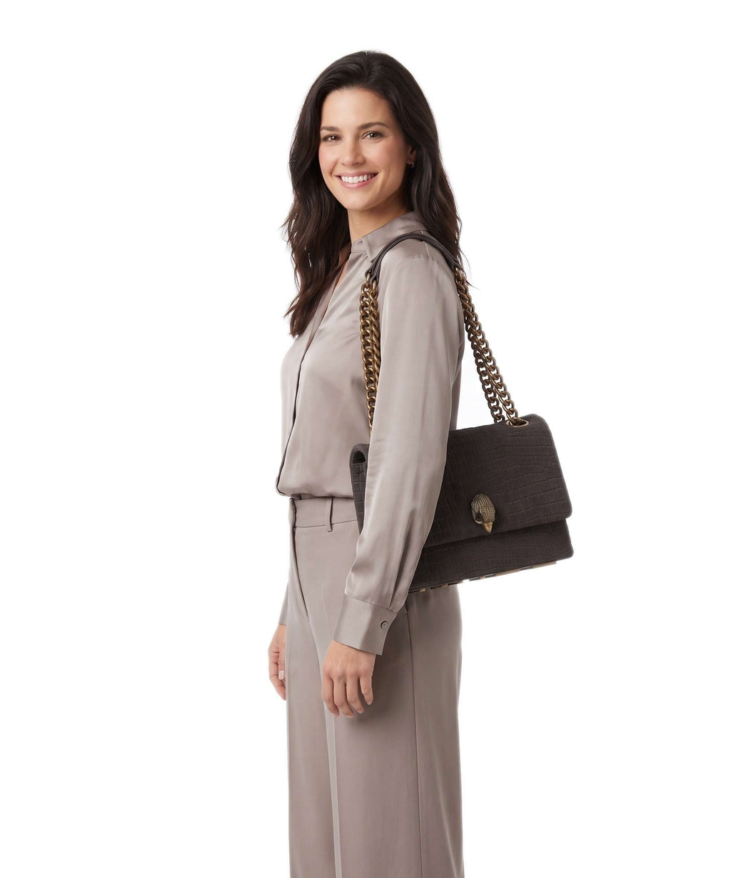 Kurt Geiger Kensington Large Shoulder bag dark brown