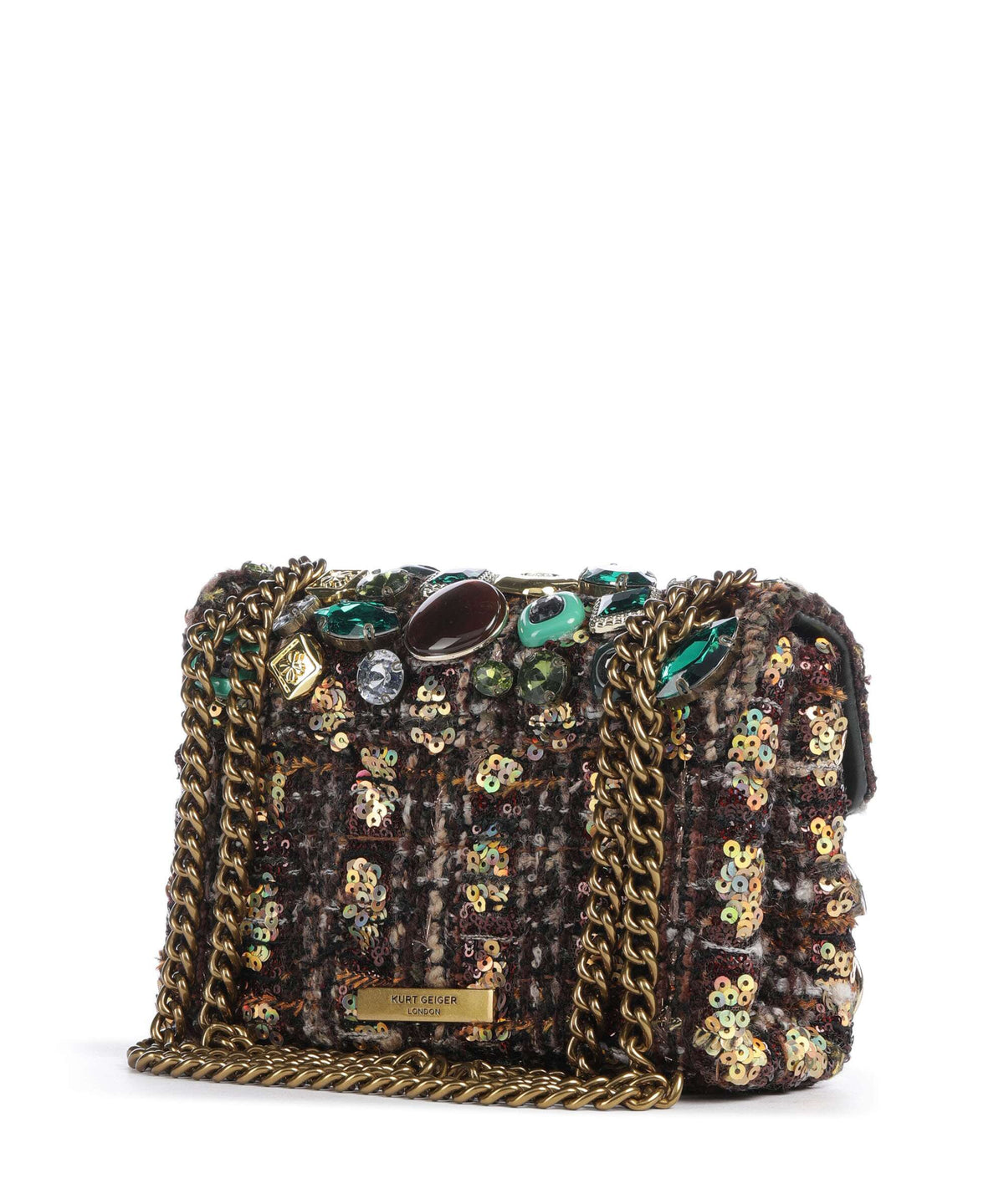 Kurt Geiger Kensington Ophelia Mini Shoulder bag dark brown