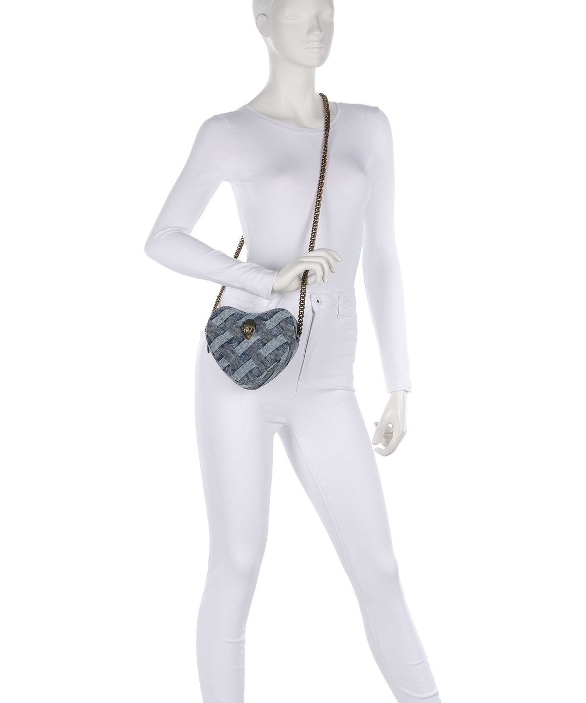 Kurt Geiger Kensington Heart Crossbody bag denim