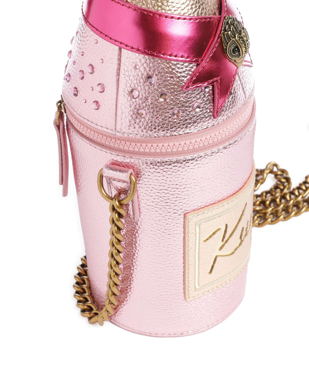 Kurt Geiger Champagne Bottle Crossbody bag pink