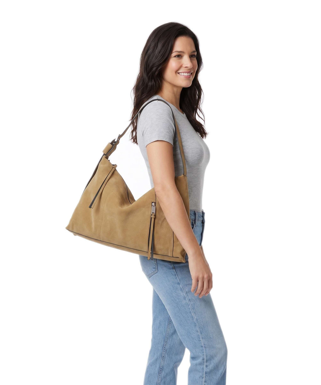 AllSaints Alba Hobo bag warm olive brown