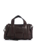 AllSaints Ares Compact Crossbody bag burnt umber red/silver