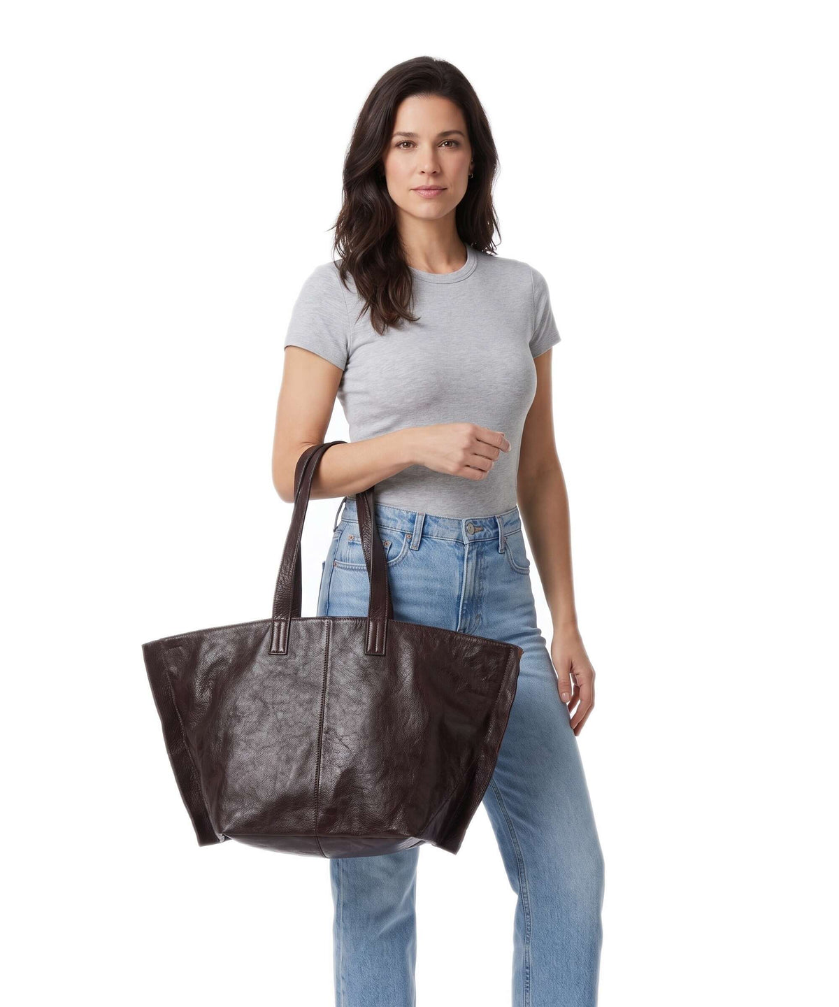 AllSaints Lutece Tote bag burgundy red