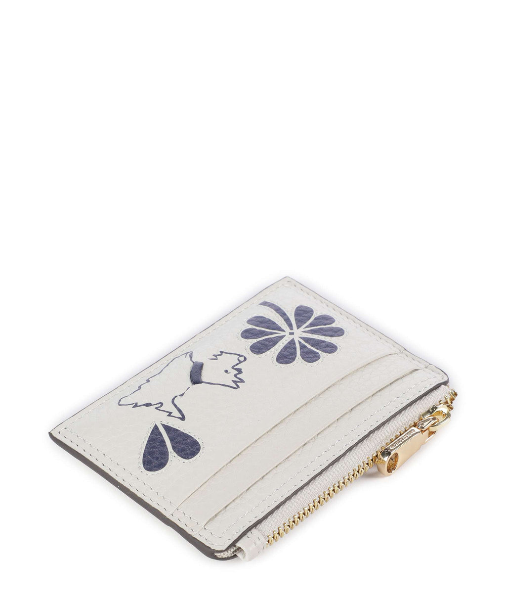 Radley London Cut Out Floral Credit card holder chalk