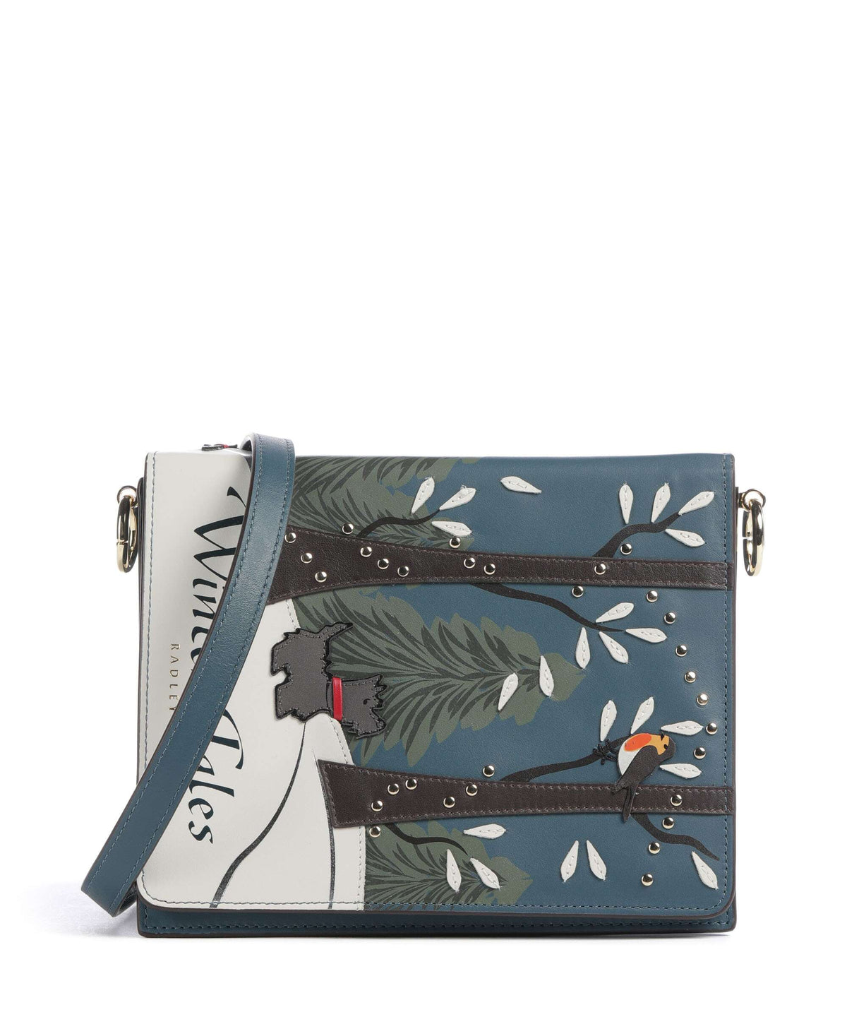 Radley London Book Street Winter Tales Crossbody bag teal