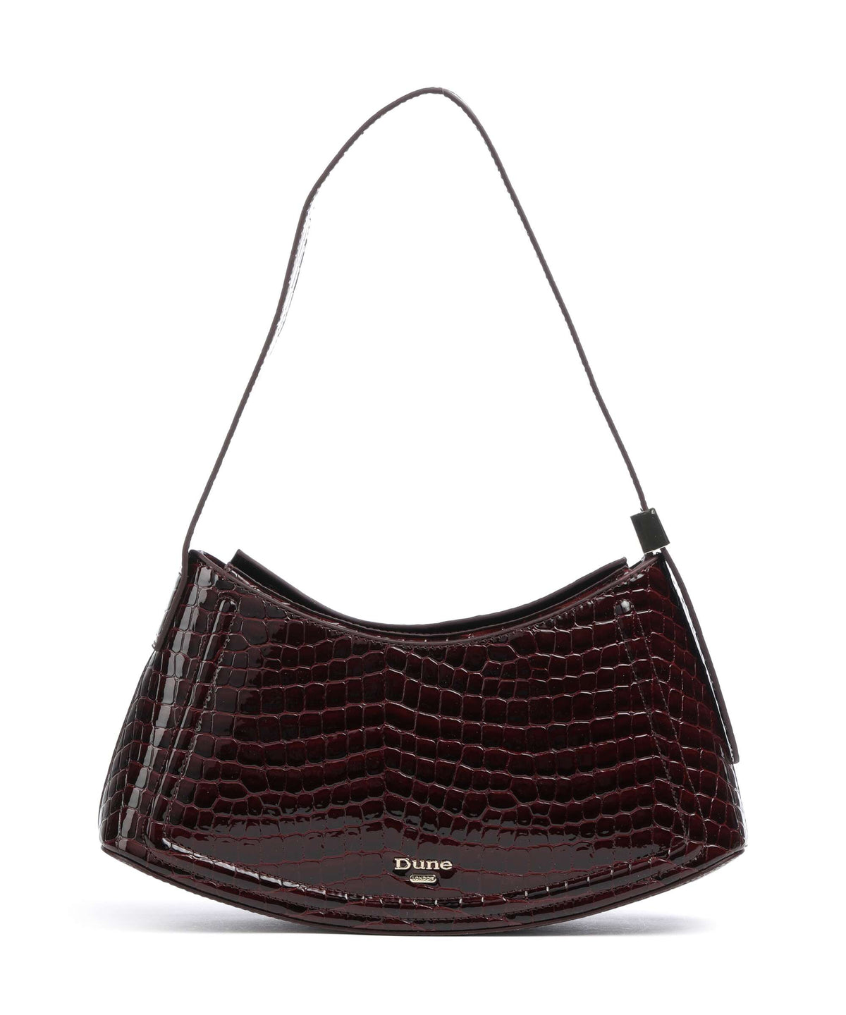 Dune London Dependent Shoulder bag burgundy croc