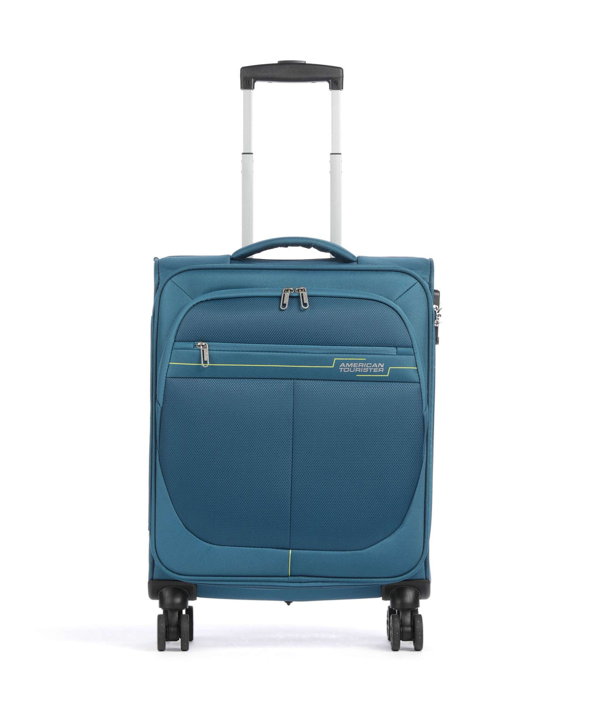 American Tourister Deep Dive Spinner (4 wheels) teal/lime