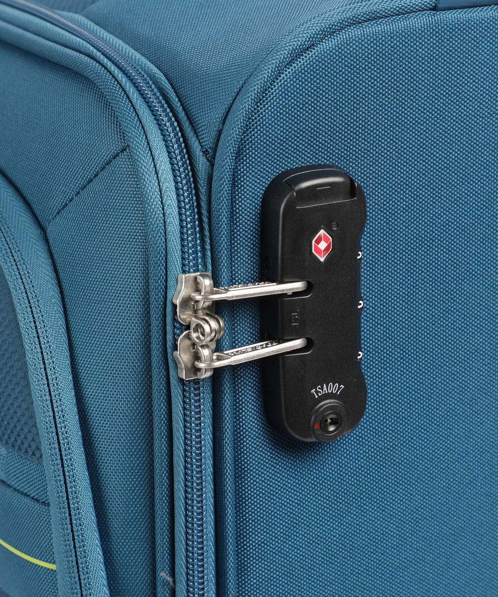 American Tourister Deep Dive Spinner (4 wheels) teal/lime