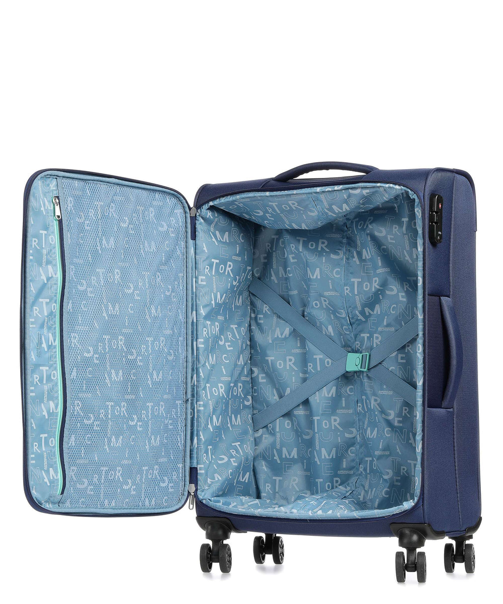 American Tourister Sea Seeker Spinner (4 wheels) combat navy