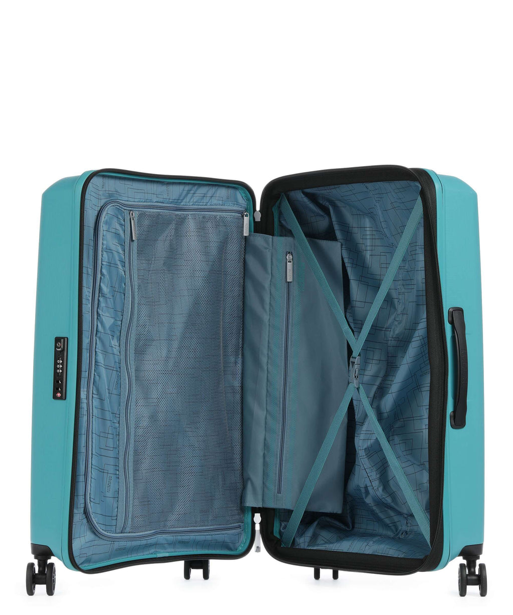 American Tourister Aerostep Spinner (4 wheels) turquoise tonic