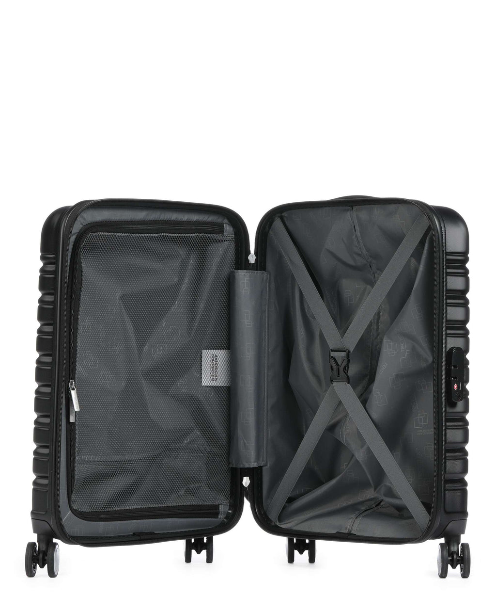 American Tourister Flashline Spinner (4 wheels) shadow black