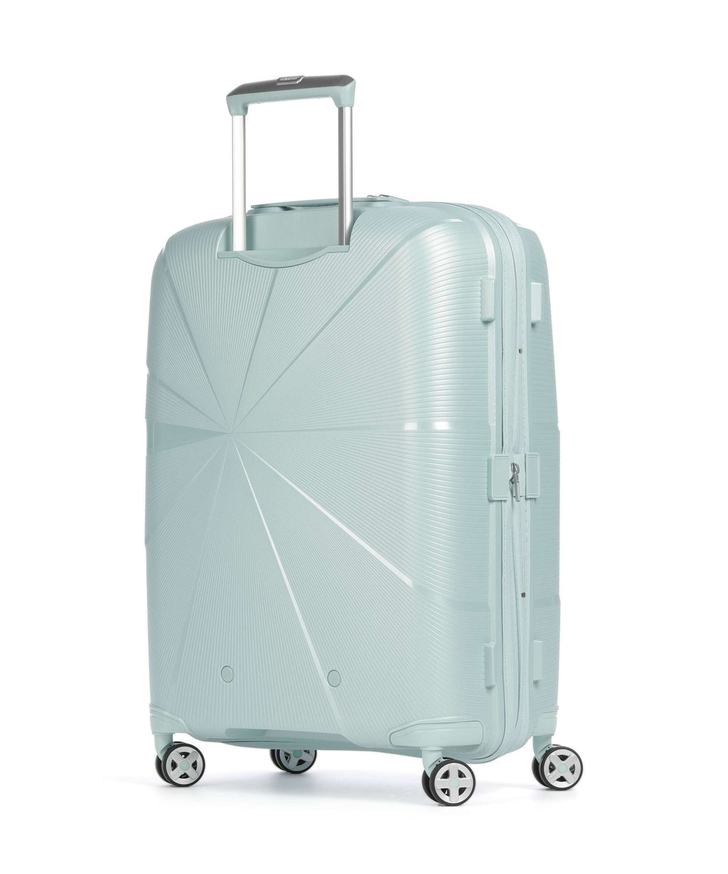 American Tourister Starvibe Spinner (4 wheels) metallic surf blue